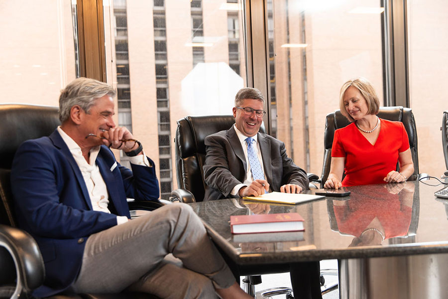 MKR partners meeting in the board room